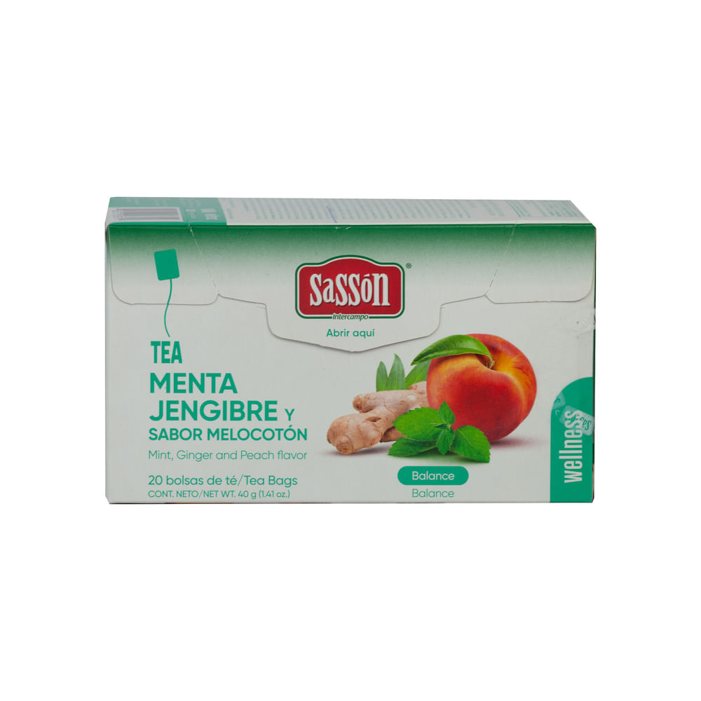 Té Menta Melocotón Jengibre Sassón