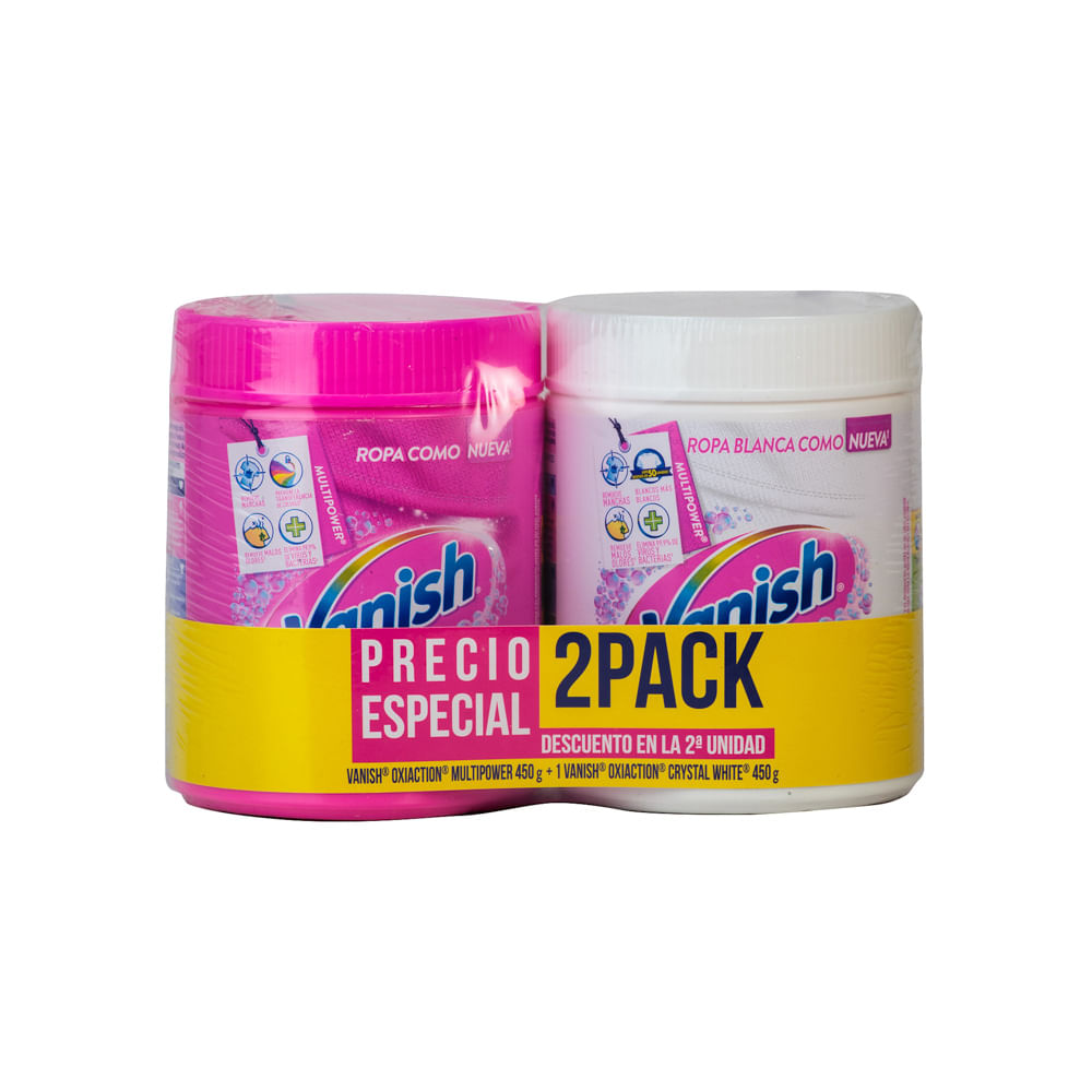 Quitamanchas Pink + White Vanish Líquido 2 Pack
