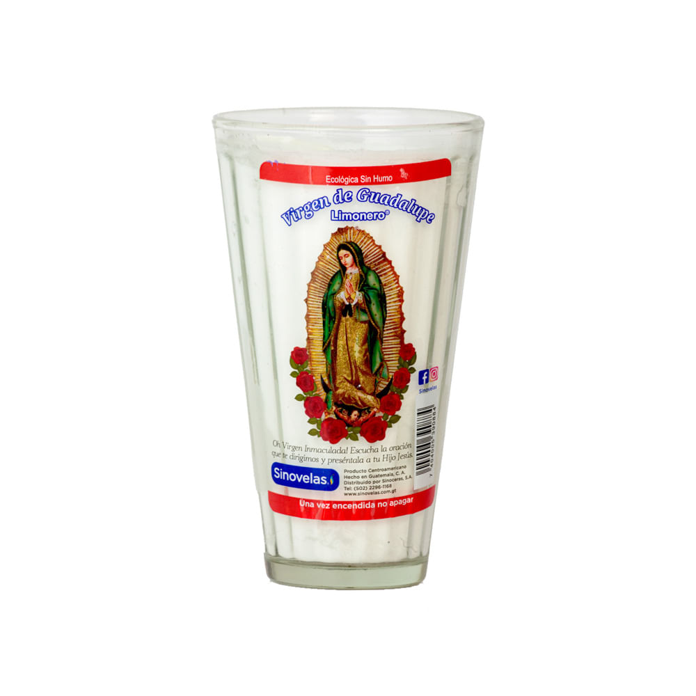 Veladora Virgen De Guadalupe Limónero Sinovelas