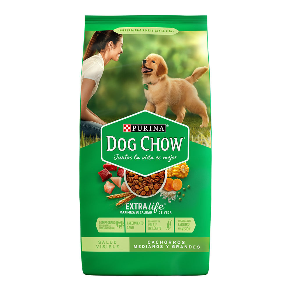 Alimento Perro Cachorro Mediano Y Grande Extra Life Dog Chow