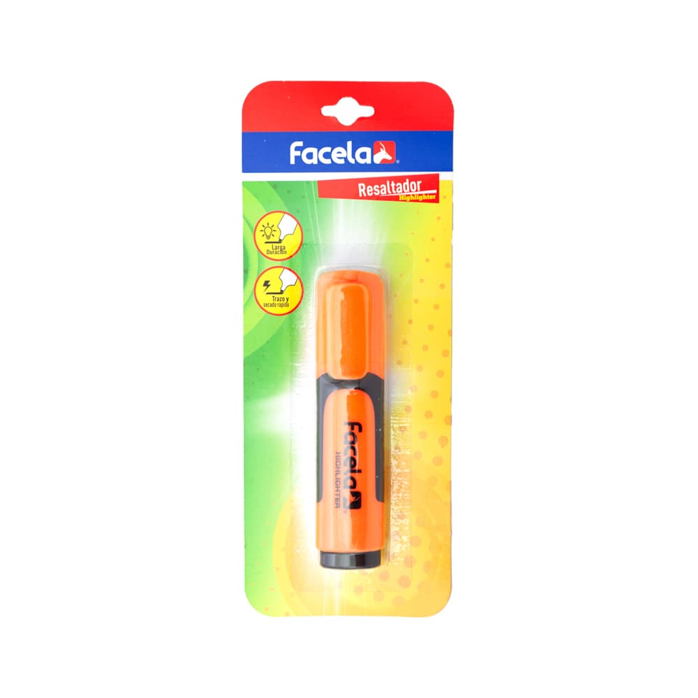 Resaltador Monami Plus Naranja Facela