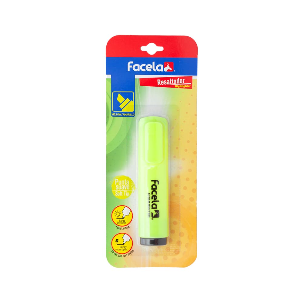 Resaltador Moami Plus Amarillo Facela