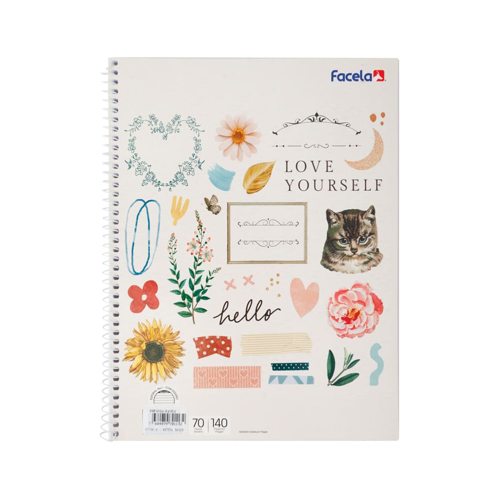 Cuaderno Espiral Rayado Facela