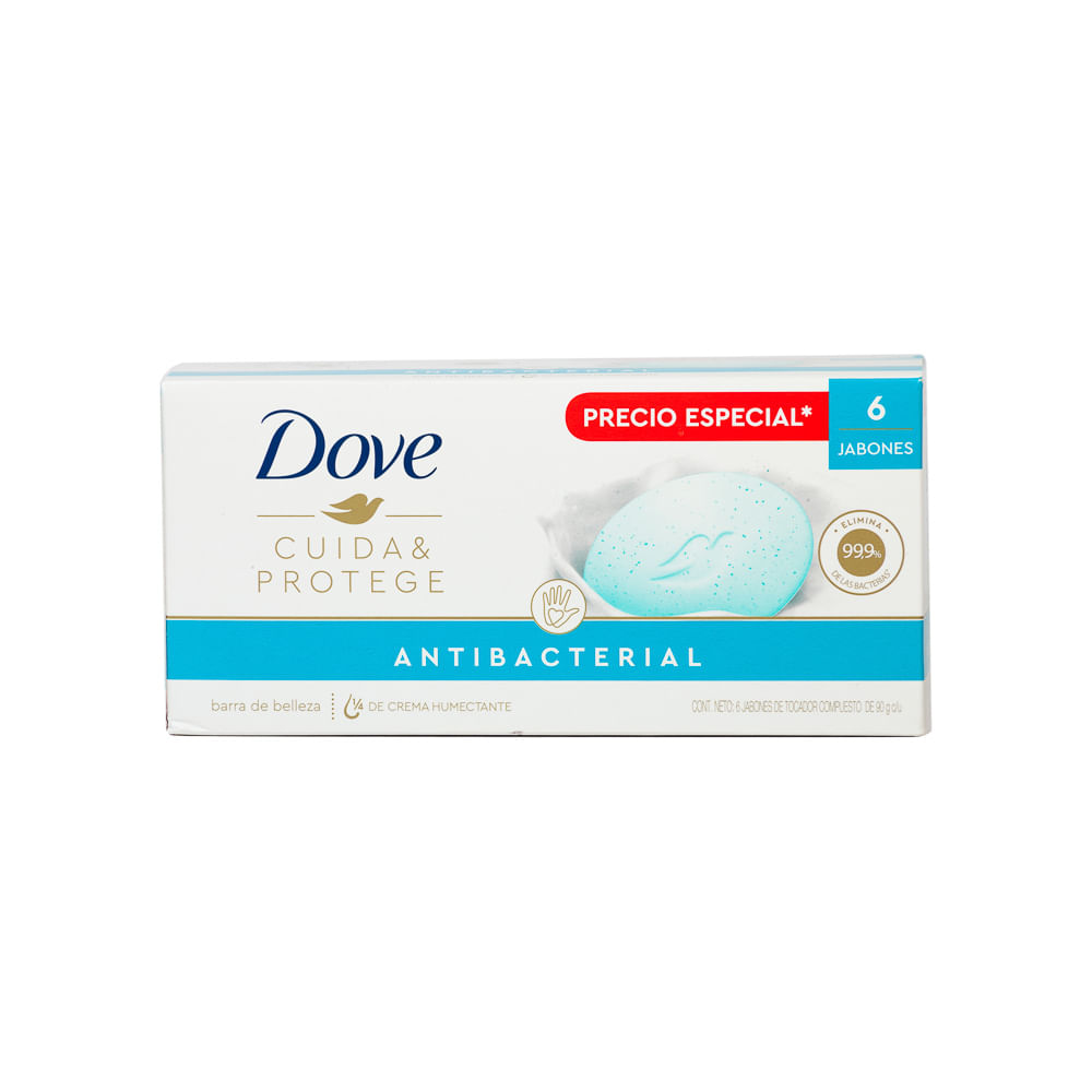 Jabón Pastilla Cuida & Protege Dove 6 Pack
