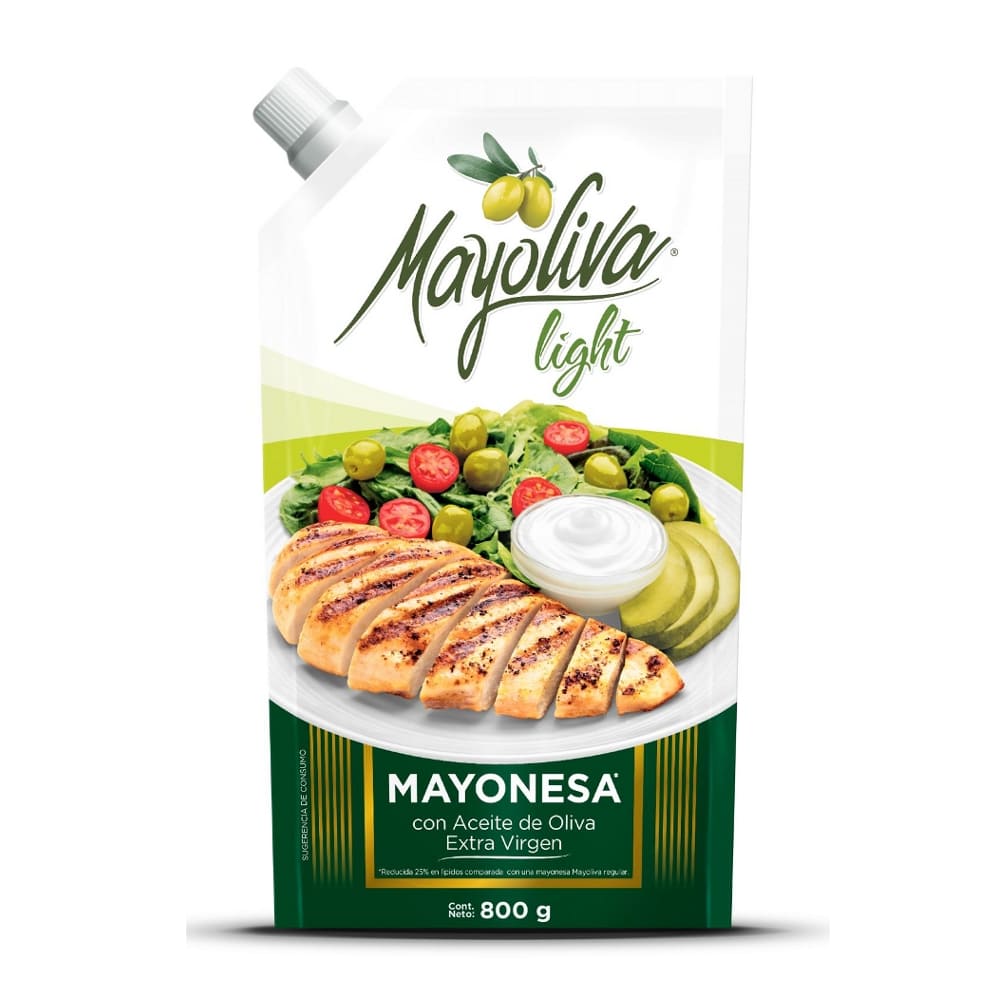 Mayonesa Mayoliva Light Aceite Oliva - 800 g