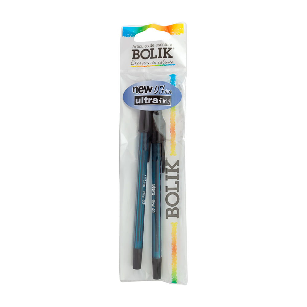 Bolígrafo Ultra Fino Negro Bolik