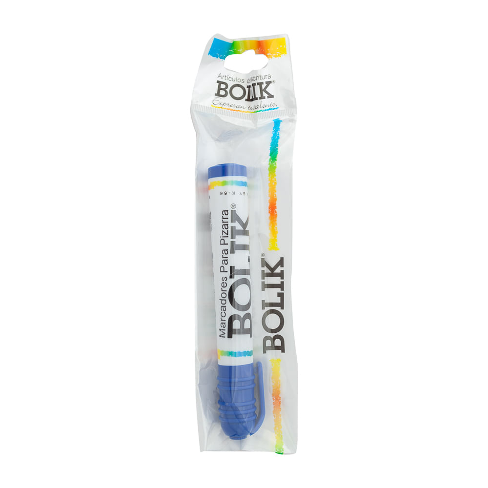 Marcador Para Pizarra Azul Bolik