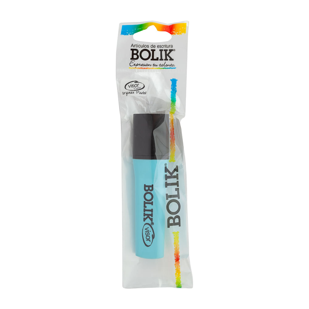 Resaltador Pastel Turquesa Bolik