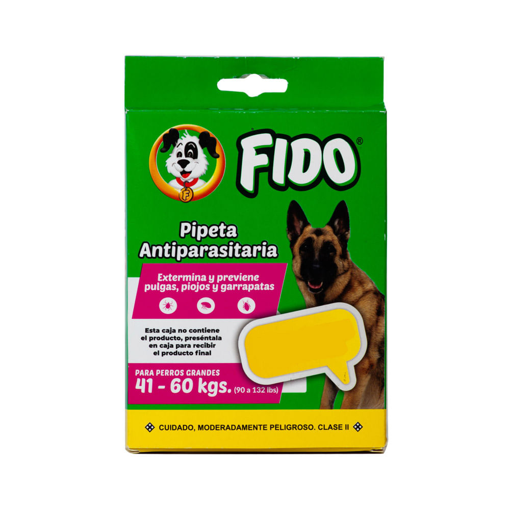 Antiparasitario Pipeta De 41kg. A 60kg. Fido