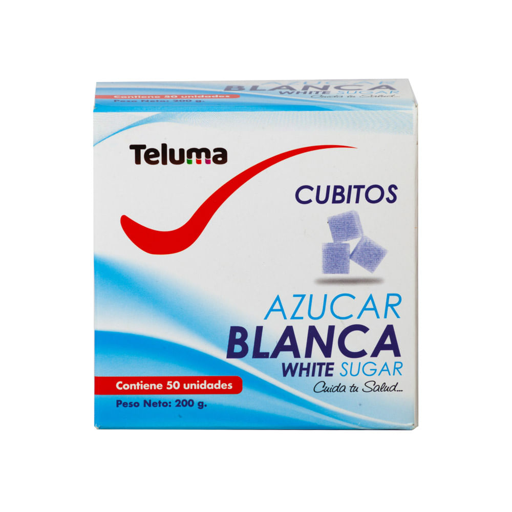 Azúcar Blanca 50 Cubos Teluma