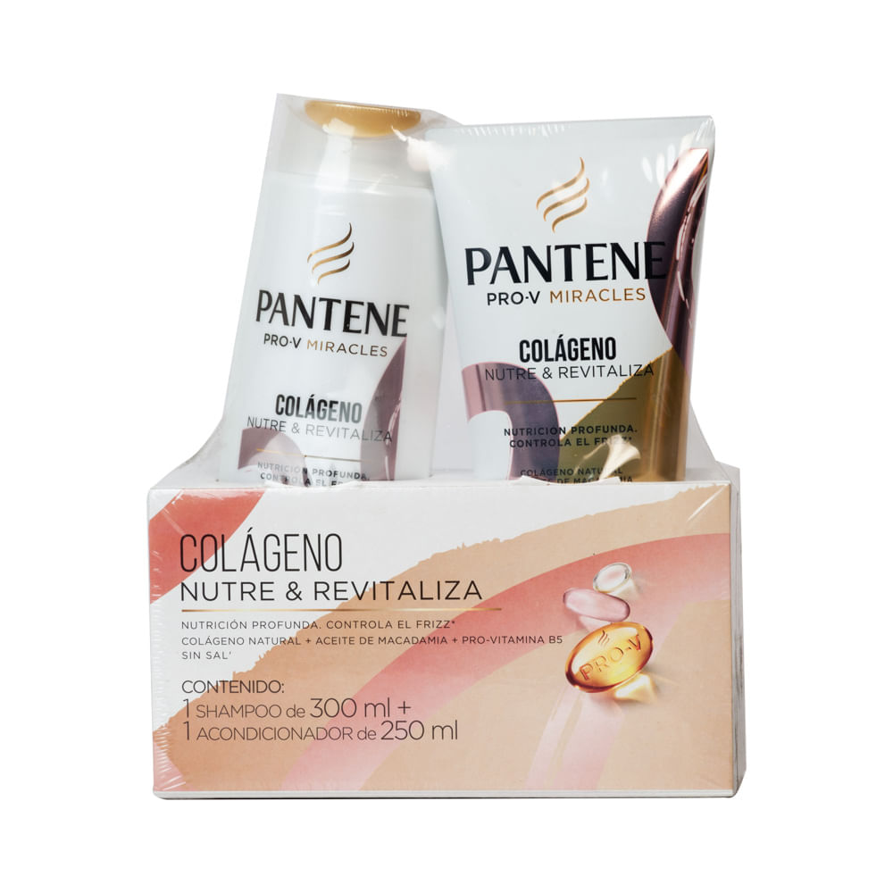 Shampoo Colágeno Pantene 300ml. + Acondicionador 250ml.