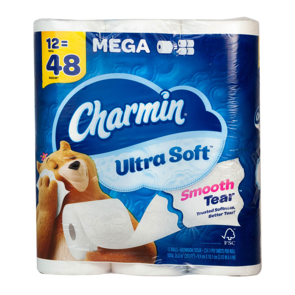 Papel Higiénico Doble Hoja Ultra Soft Smooth Tear Charmin