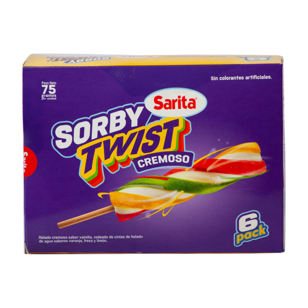 Paleta Sorby Twist Cremoso Sarita