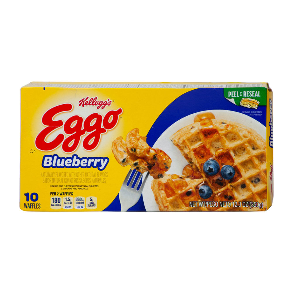 Waffles Blueberry Kelloggs Eggo