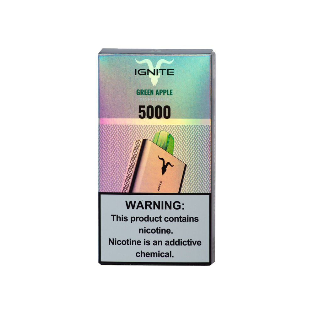 Vaporizador Green Apple Ice Ignite 5000 Puffs