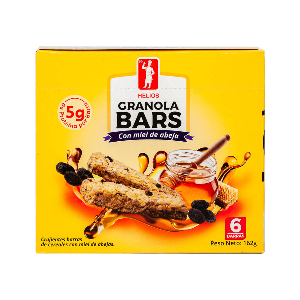 Barras Cereal Miel Helios