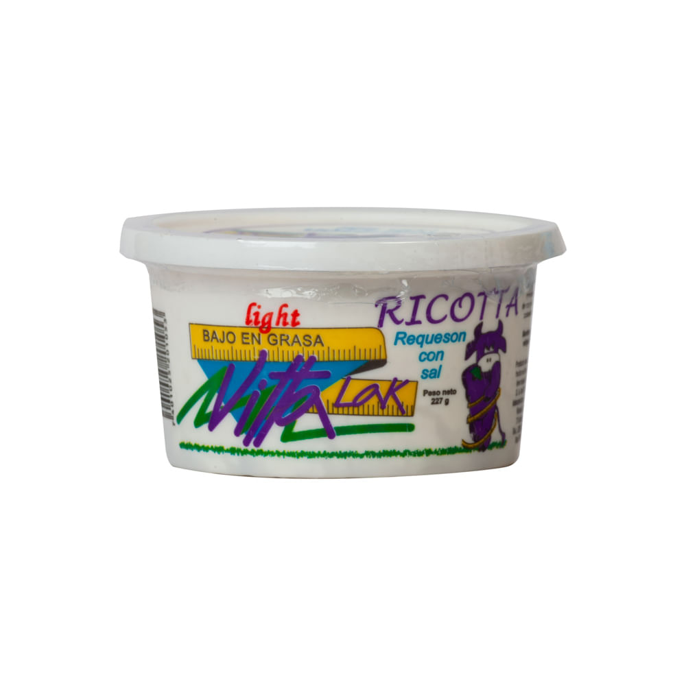 Queso Ricotta Light Con Sal Vitta Lak