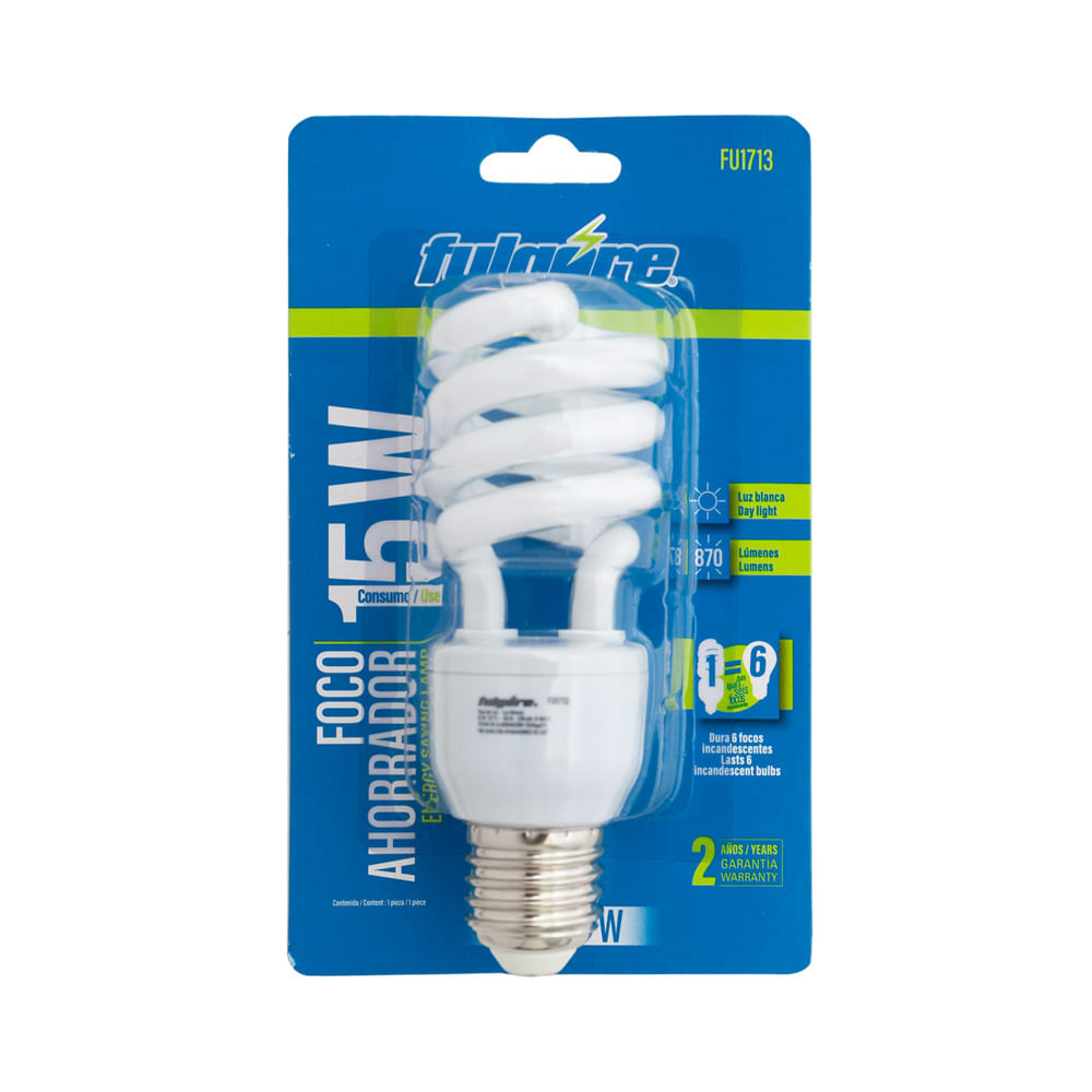 Foco Ahorrador 15W Fulgore