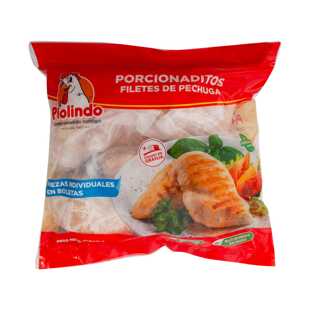 Filete Pechuga Porcionaditos Pio Lindo 3.5Lb. Aprox