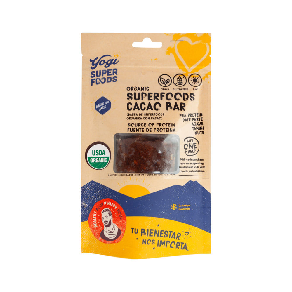 Barra Cereal Cacao Yogi Super Foods