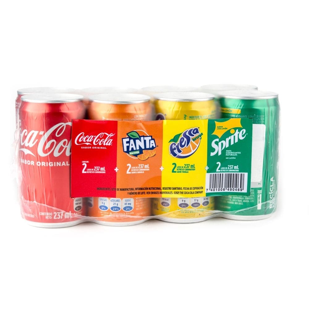Coca Cola Surtido Lata 8 Pack