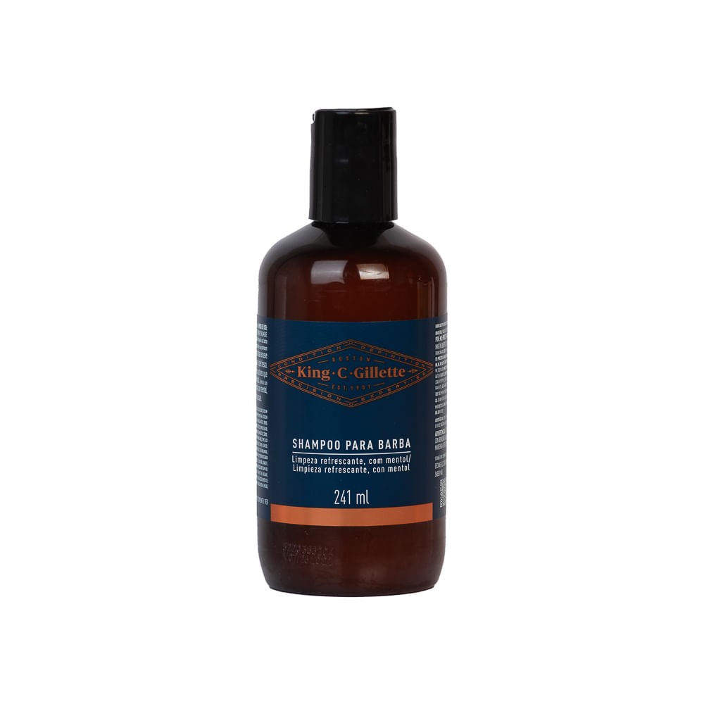 Shampoo Para Barba Mentol King C Gillette