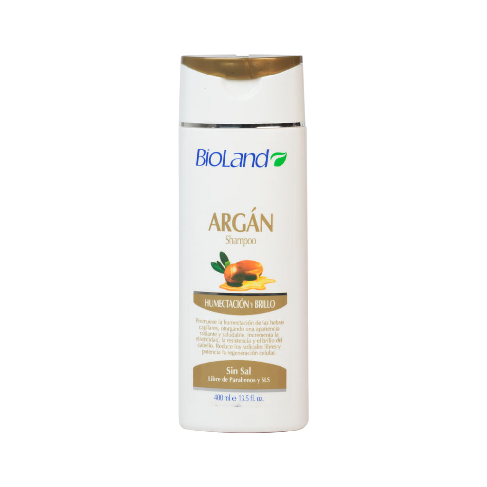 Shampoo Argán Humectación Sin Sal Bioland