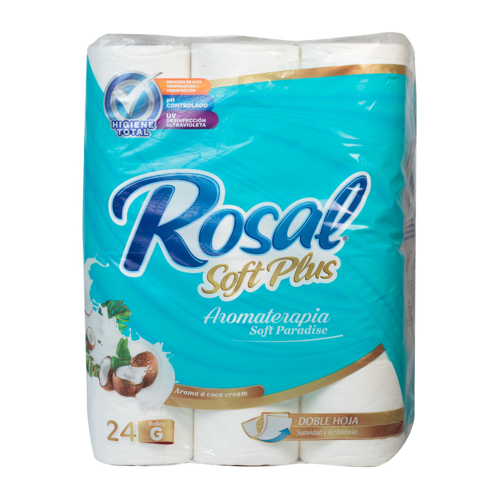 Papel Higiénico Doble Hoja Aromaterapia Soft Paradise Rosal