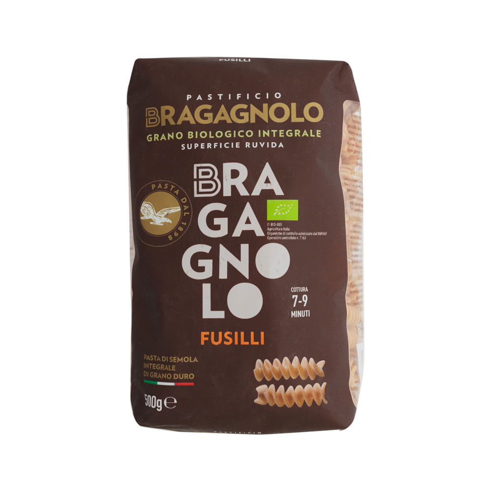 Pasta Fusilli Integral De Sémola Bragagnolo