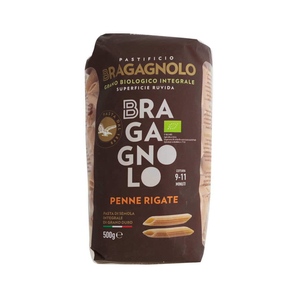 Pasta Penne Rigate Integral De Sémola Bragagnolo