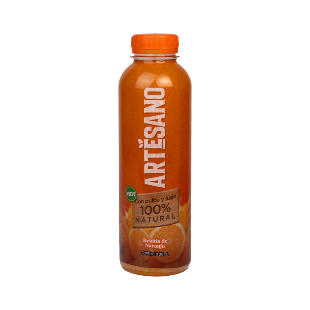 Artesano Bebida Naranja Con Pulpa