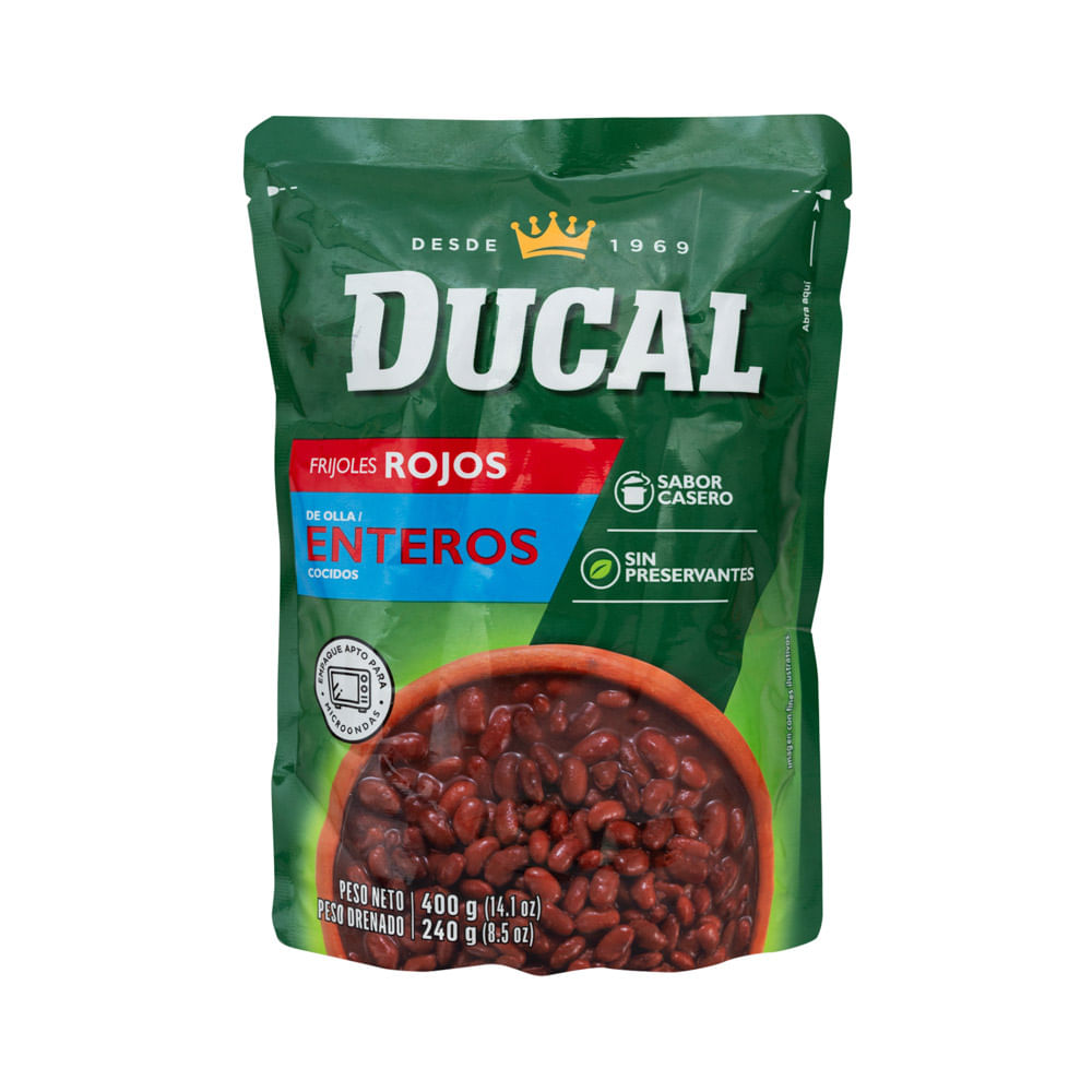 Frijoles Enteros Rojos De Olla Ducal