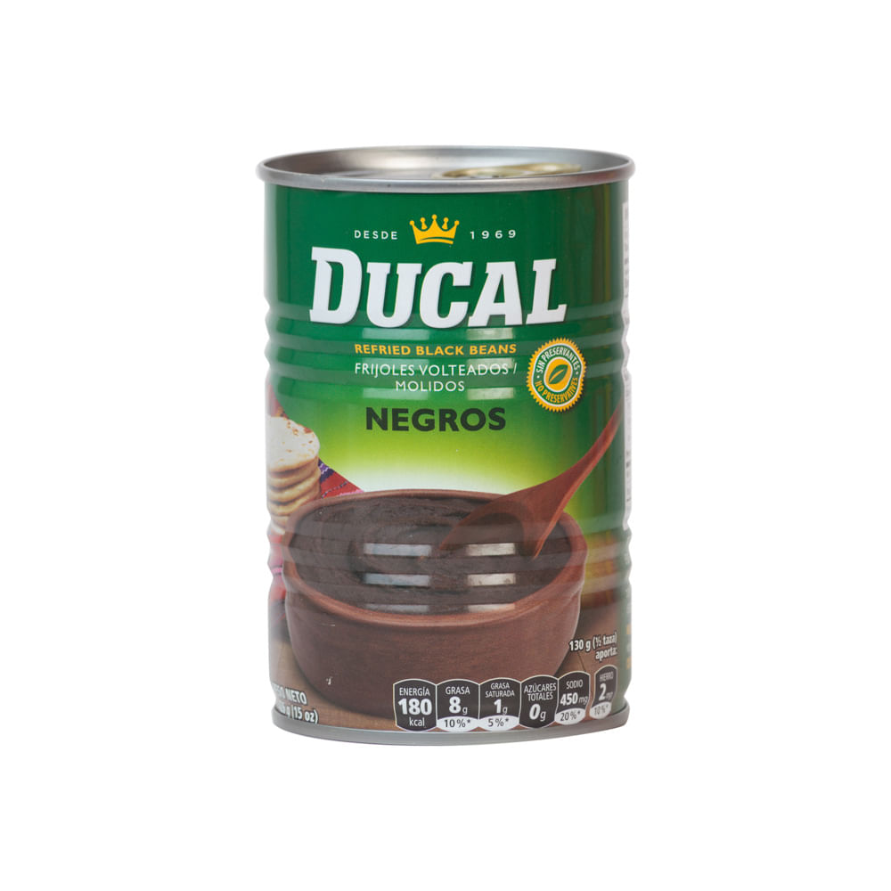Frijoles Volteados Negros Ducal Lata