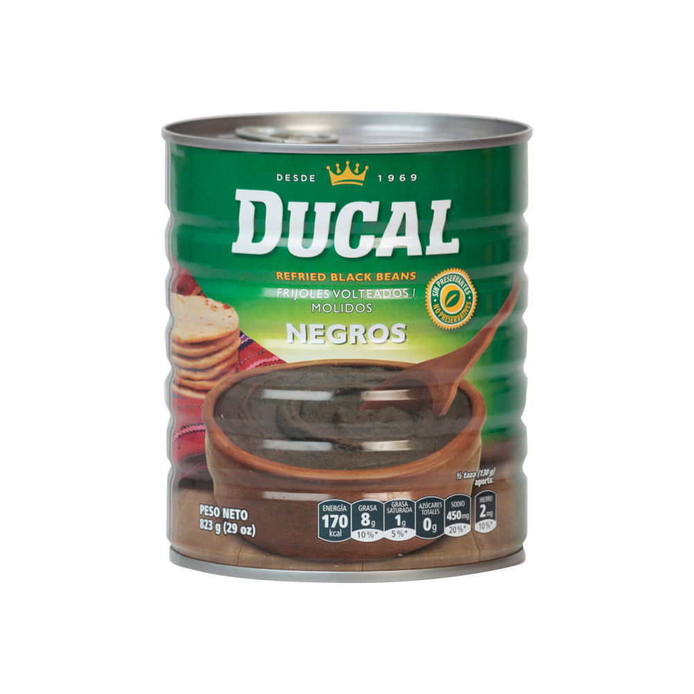 Frijoles Volteados Negros Ducal Lata