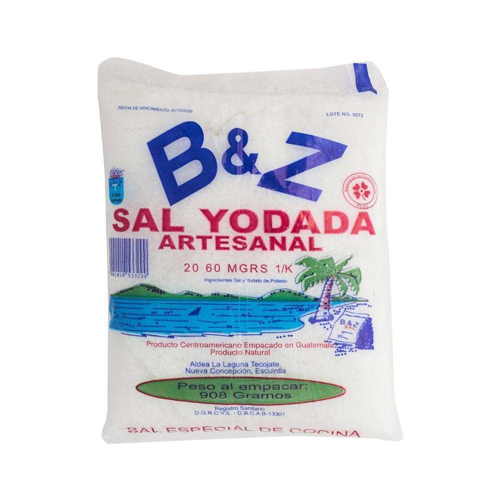 Sal Yodada Granulada B&Z Bolsa