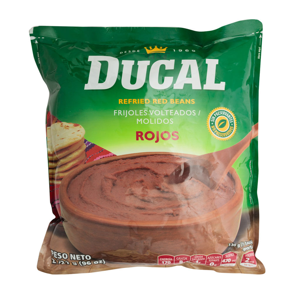 Frijoles Volteados Rojos Ducal Doypack
