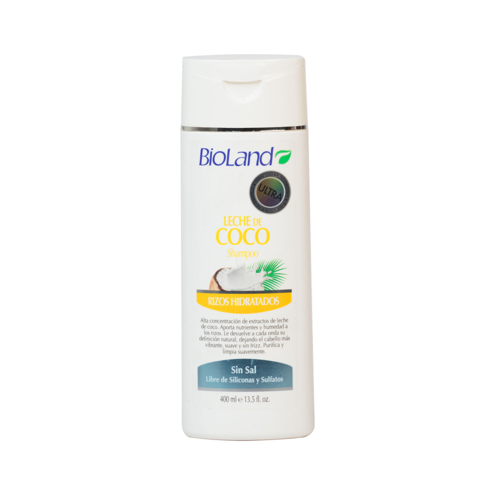 Shampoo Leche Coco Rizos Definidos Bioland