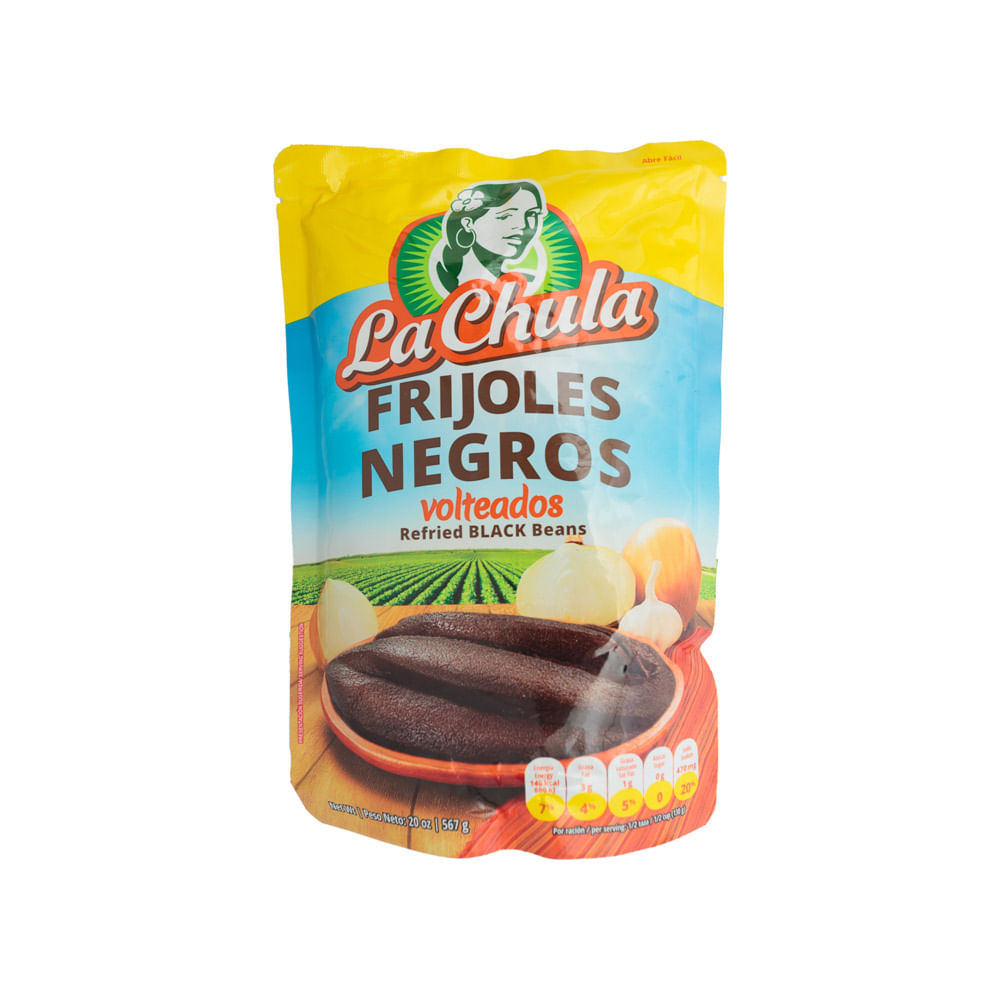 Frijoles Volteados Negros La Chula Doy Pack