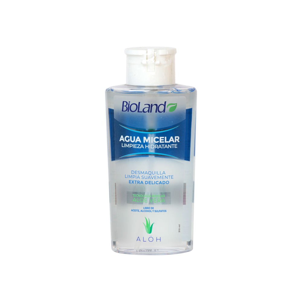 Agua Micelar Desmaquillante Delicado Aloe Bioland
