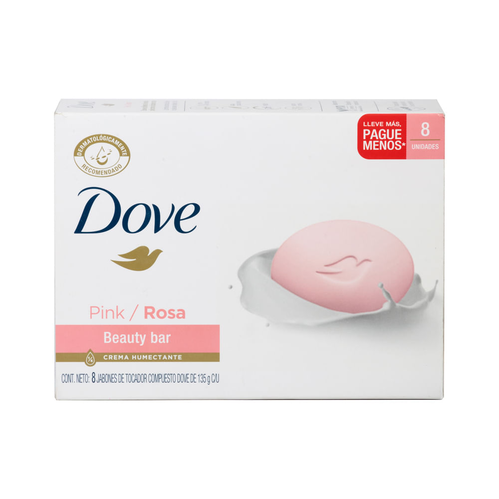 Jabón Pastilla Pink Dove 8 Pack