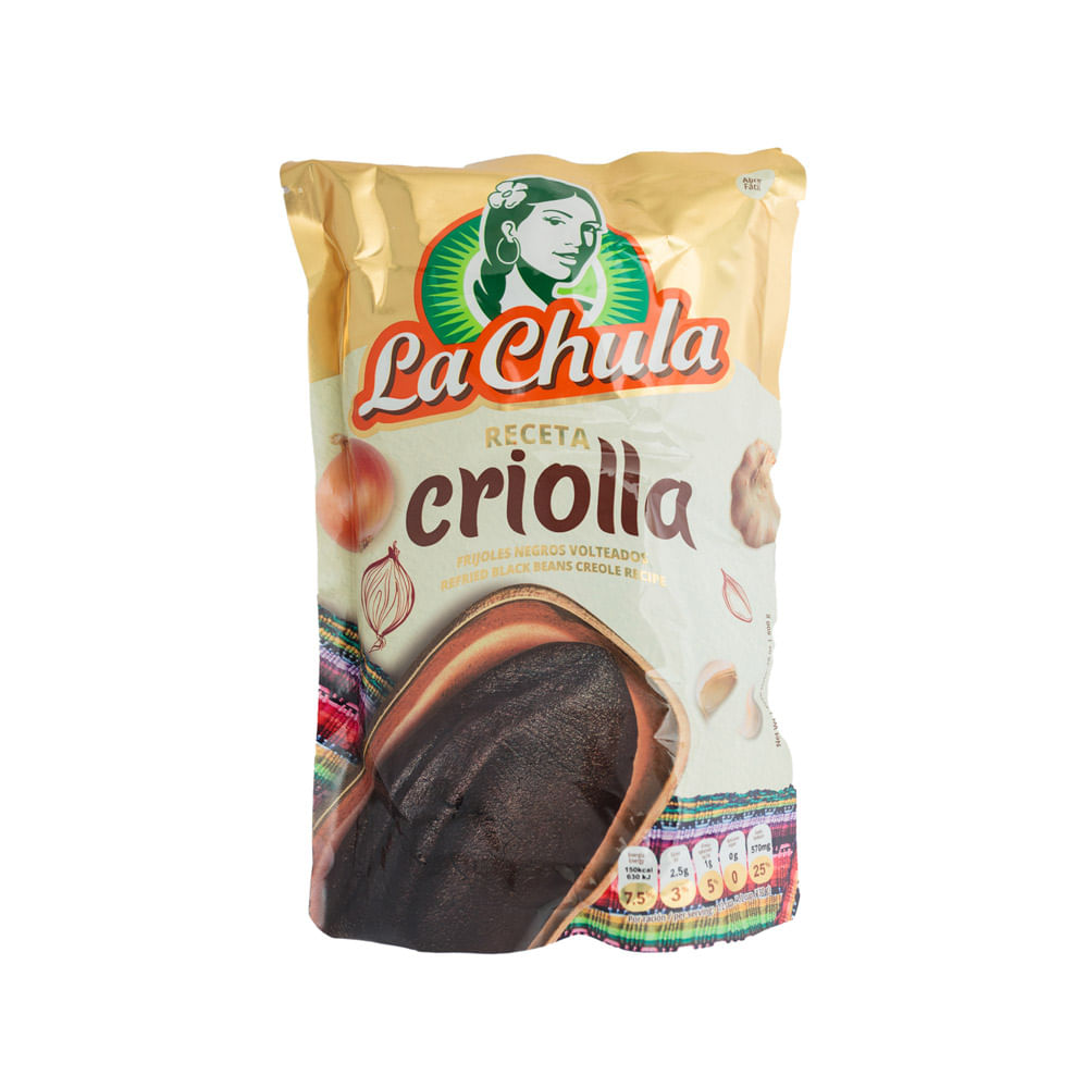 Frijoles Volteados Negros Receta Criolla La Chula Doy Pack