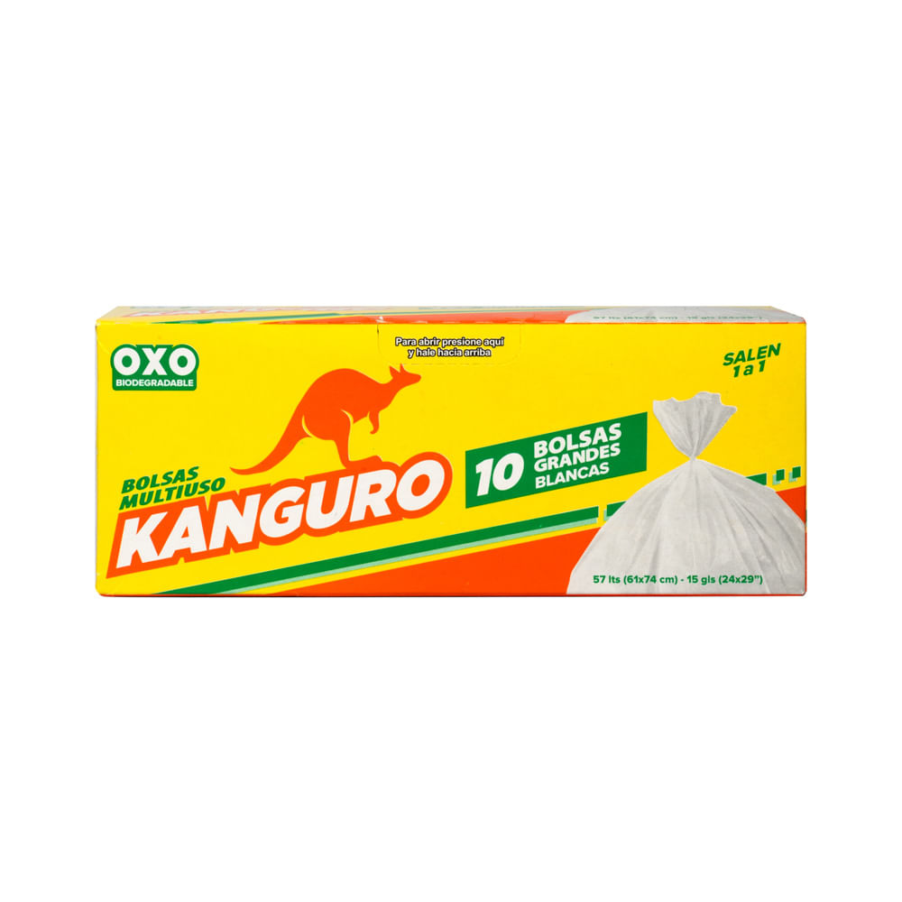 Bolsa Grande Blanca Kanguro