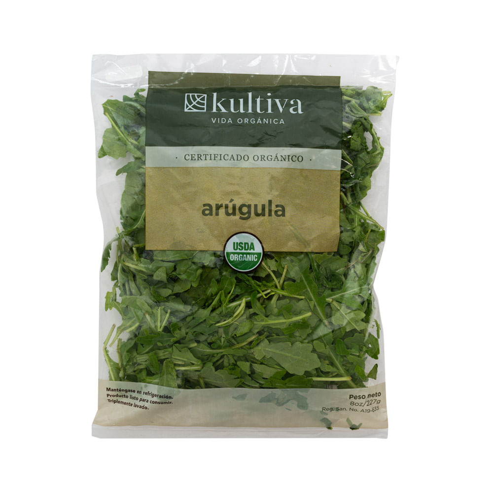 Arúgula Orgánica Kultiva Bolsa