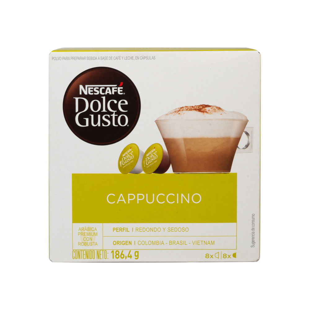 Cápsulas Café Cappuccino Dolce Gusto 8 tazas