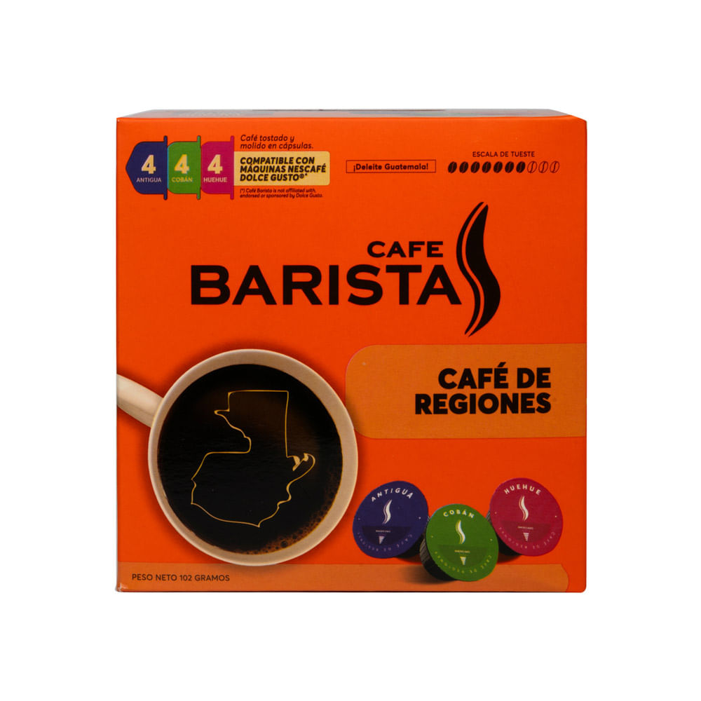 Cápsulas Café De Regiones Barista 12 Tazas
