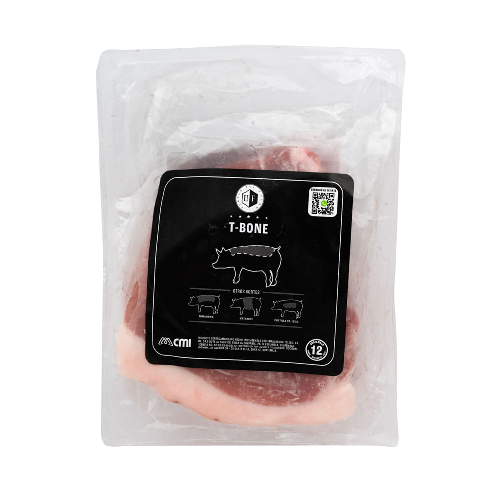 T Bone Chuleta Toledo 1.20lb. Aprox.
