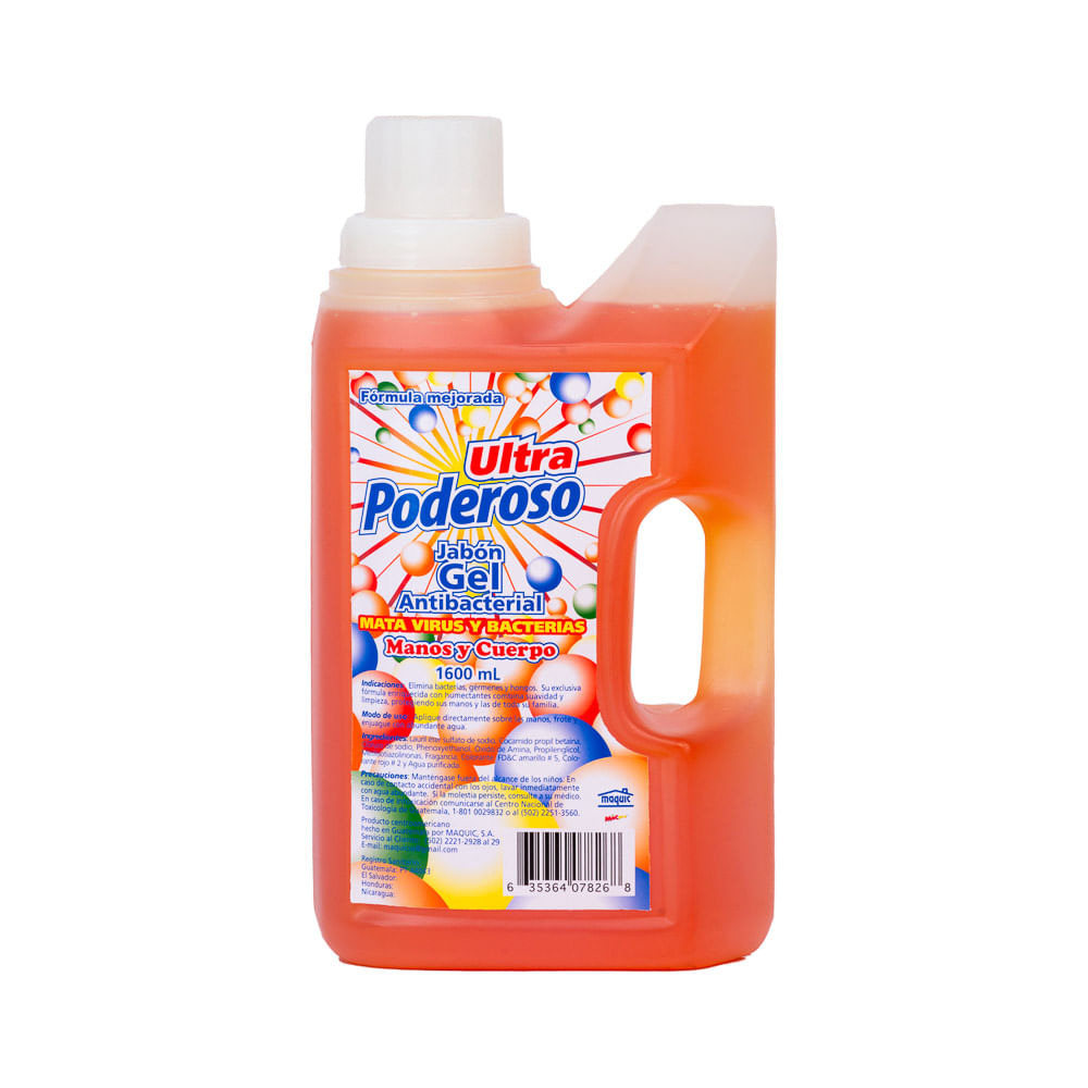 Jabón Líquido Antibacterial Ultra Poderoso