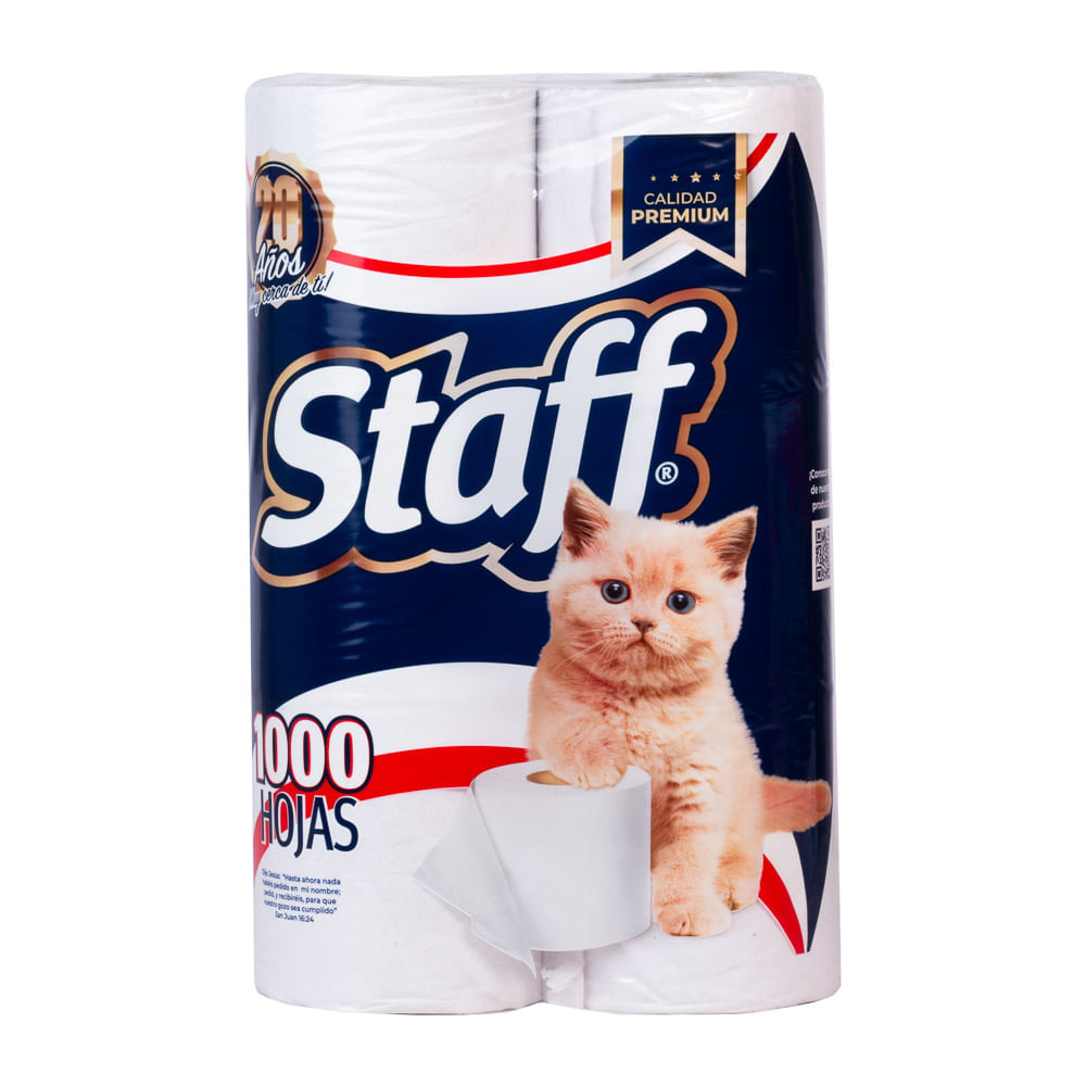 Papel Higiénico 1000 Hojas Staff