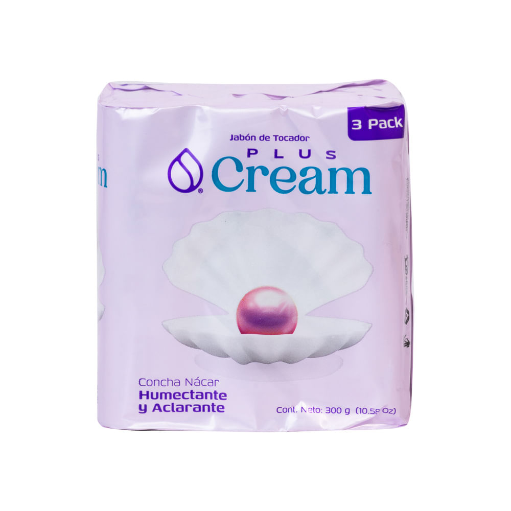 Jabón Pastilla Concha Nácar Plus Cream 3 Pack