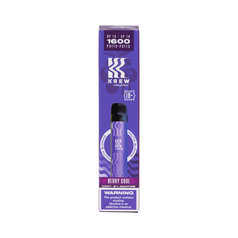 Cigarro Electrónico Berry Cool Krew 1600 Puffs